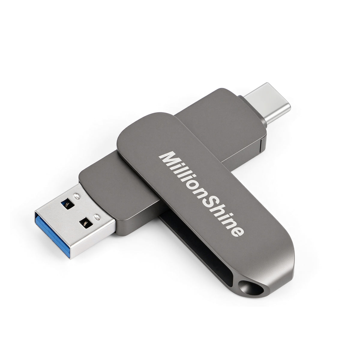 USB-C + USB-A Stick 3.0 Snelle Overdracht - Zilver